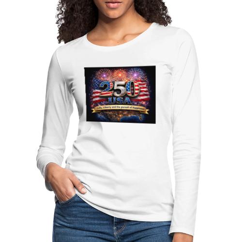 USA 250th Celebration - Women's Premium Slim Fit Long Sleeve T-Shirt