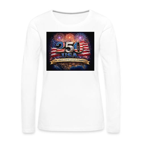 USA 250th Celebration - Women's Premium Slim Fit Long Sleeve T-Shirt