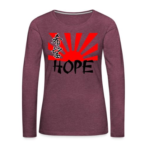 Rising Sun Hope Women's - Women's Premium Slim Fit Long Sleeve T-Shirt