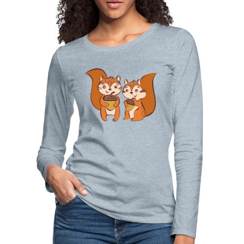 meap eichhörnchen - Women's Premium Slim Fit Long Sleeve T-Shirt