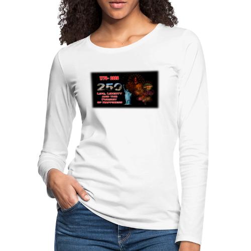 1776 - 2026 - 250 Years USA | Fireworks - Women's Premium Slim Fit Long Sleeve T-Shirt