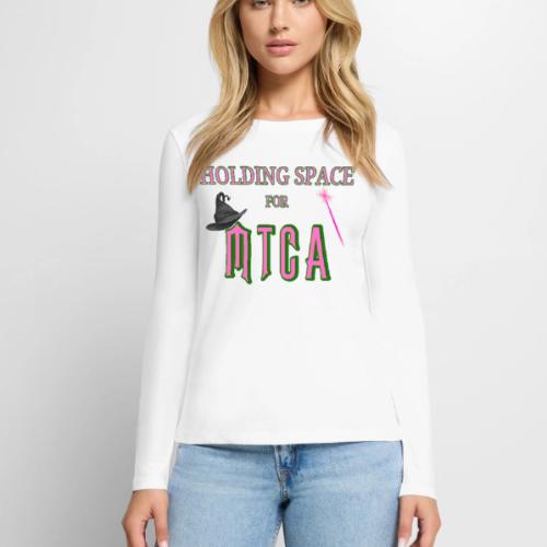 Holding Space for MTCA - Women's Premium Slim Fit Long Sleeve T-Shirt