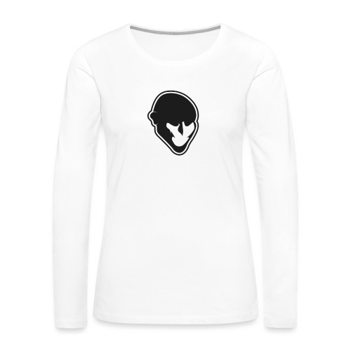 Silentium logo black - Women's Premium Slim Fit Long Sleeve T-Shirt