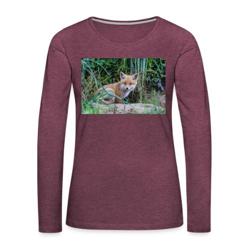 fox - Women's Premium Slim Fit Long Sleeve T-Shirt