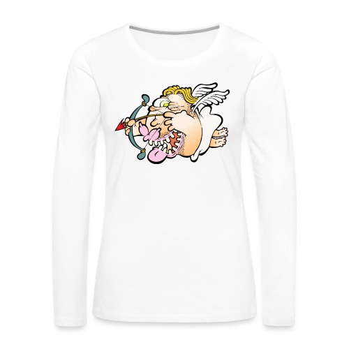 SillyMonster Cupid - Women's Premium Slim Fit Long Sleeve T-Shirt