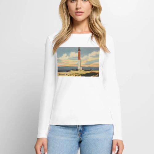 Barnegat Lighthouse NJ - Women's Premium Slim Fit Long Sleeve T-Shirt