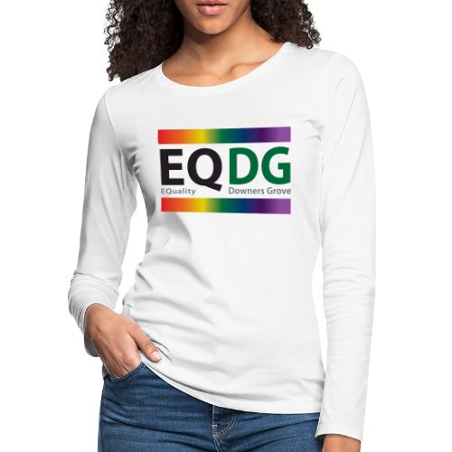 EQDG logo - Women's Premium Slim Fit Long Sleeve T-Shirt