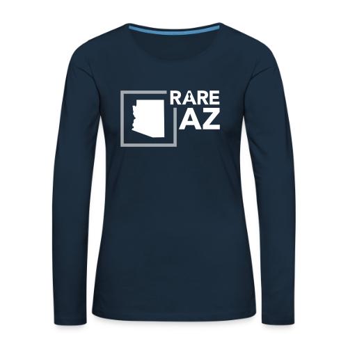 State Ambassador Logos WHITE AZ - Women's Premium Slim Fit Long Sleeve T-Shirt