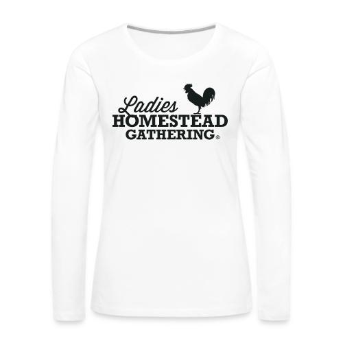 NLHG Logo Black - Women's Premium Slim Fit Long Sleeve T-Shirt