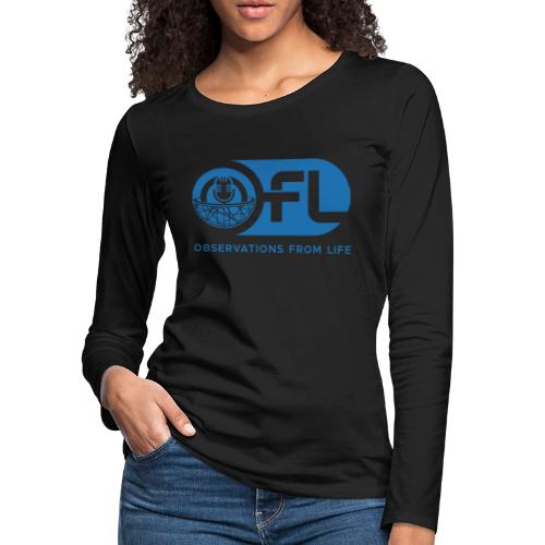 Observations from Life Logo - Women's Premium Slim Fit Long Sleeve T-Shirt
