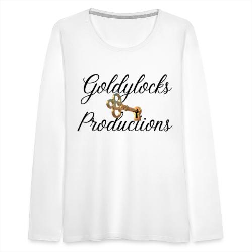 Goldylocks Productions Logo - Women's Premium Slim Fit Long Sleeve T-Shirt