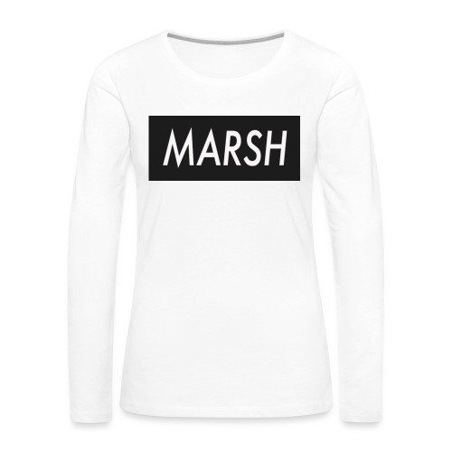 marsh apperal - Women's Premium Slim Fit Long Sleeve T-Shirt