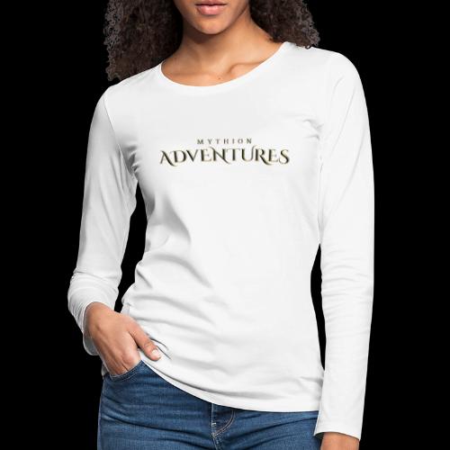 Mythion Adventures Logo - Women's Premium Slim Fit Long Sleeve T-Shirt