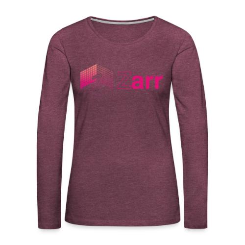 Zarr Logo - Women's Premium Slim Fit Long Sleeve T-Shirt