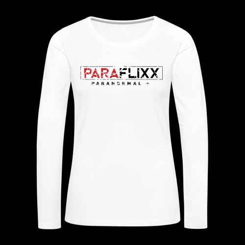 PARAFlixx Black Grunge - Women's Premium Slim Fit Long Sleeve T-Shirt