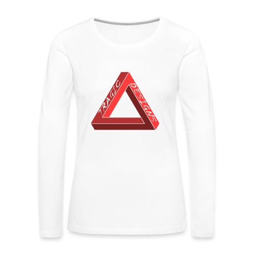 Tragic Designs co. Original logo - Women's Premium Slim Fit Long Sleeve T-Shirt