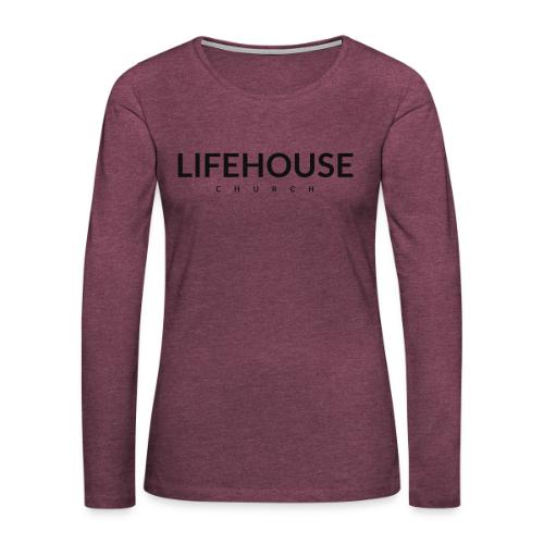 Lifehouse Logo - Women's Premium Slim Fit Long Sleeve T-Shirt