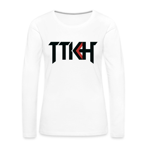 Logo TTKH Black - Women's Premium Slim Fit Long Sleeve T-Shirt