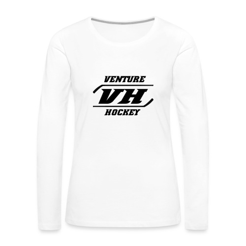 Original Venture Hockey Logo - Women's Premium Slim Fit Long Sleeve T-Shirt