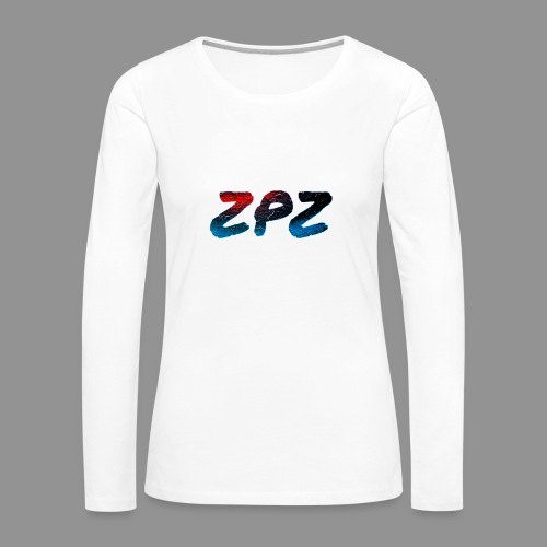 ZPZ GALEXY LOGO - Women's Premium Slim Fit Long Sleeve T-Shirt