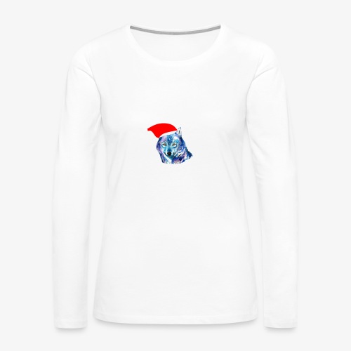 wolf nation chrismas limited time only - Women's Premium Slim Fit Long Sleeve T-Shirt