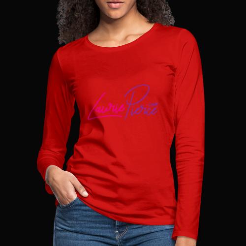 LauriePierce.com Logo - Women's Premium Slim Fit Long Sleeve T-Shirt