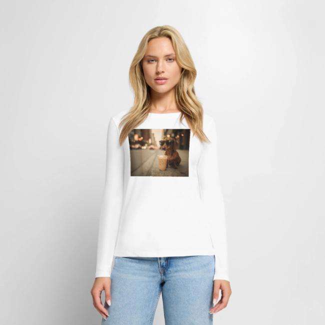 Funny Dachshund Iced Coffee Lover Tee