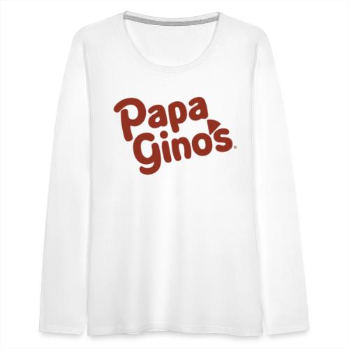 Papa Gino's - Women's Premium Slim Fit Long Sleeve T-Shirt