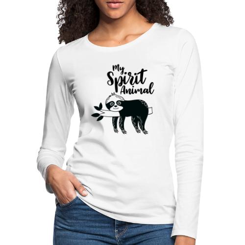 My spirit animal - Women's Premium Slim Fit Long Sleeve T-Shirt