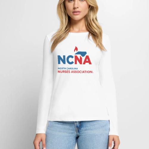NCNA Logo color lg - Women's Premium Slim Fit Long Sleeve T-Shirt