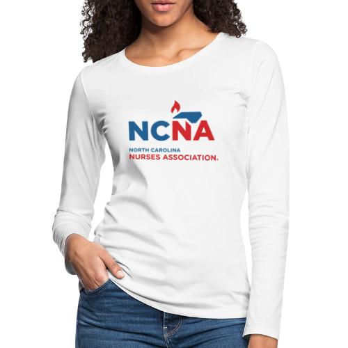 NCNA Logo color lg - Women's Premium Slim Fit Long Sleeve T-Shirt
