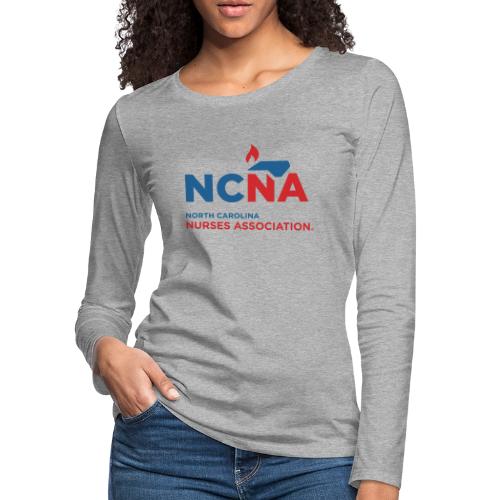 NCNA Logo color lg - Women's Premium Slim Fit Long Sleeve T-Shirt