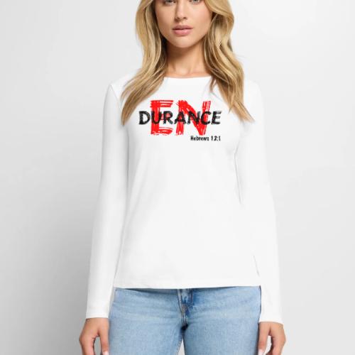 Run with Endurance - Women's Premium Slim Fit Long Sleeve T-Shirt