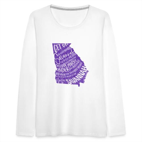 Savannah Directions - Purple - Women's Premium Slim Fit Long Sleeve T-Shirt