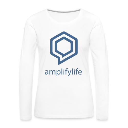 amplifylife - Women's Premium Slim Fit Long Sleeve T-Shirt