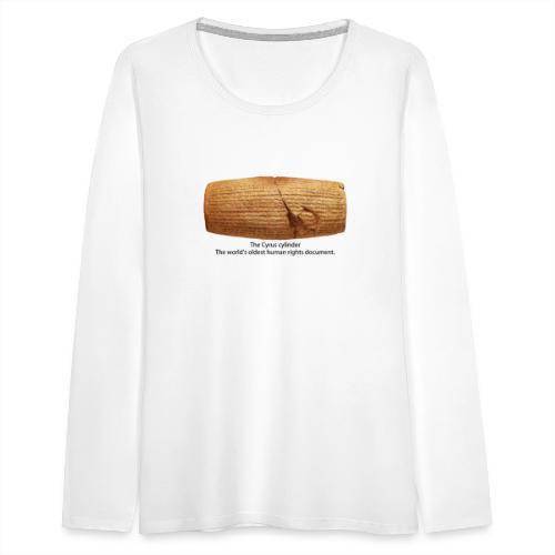 The Cyrus cylinder - Women's Premium Slim Fit Long Sleeve T-Shirt