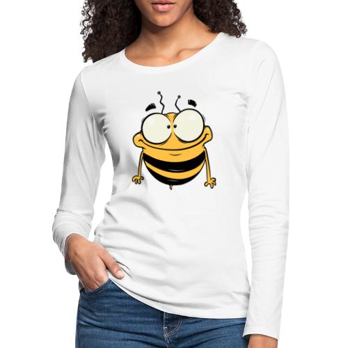 Happy bee - Women's Premium Slim Fit Long Sleeve T-Shirt