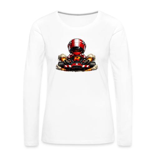 Carcadelogoracerback - Women's Premium Slim Fit Long Sleeve T-Shirt