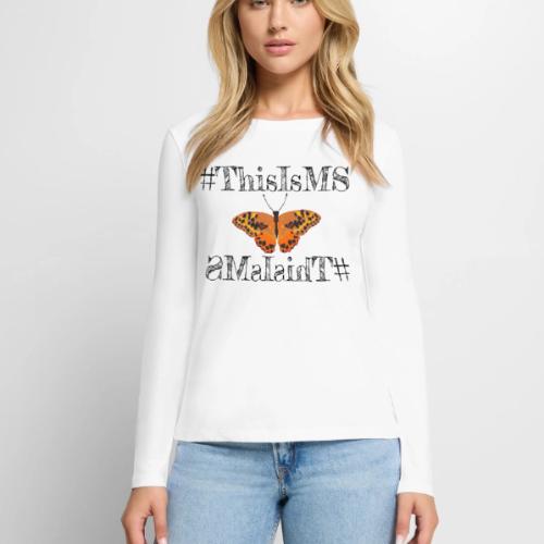 This is MS Selfie Shirt - Women's Premium Slim Fit Long Sleeve T-Shirt