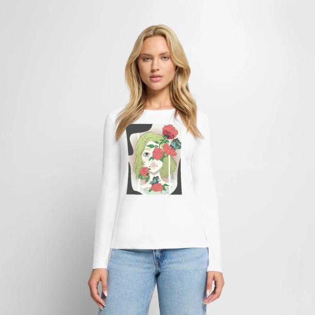 Girl with Rose Vine