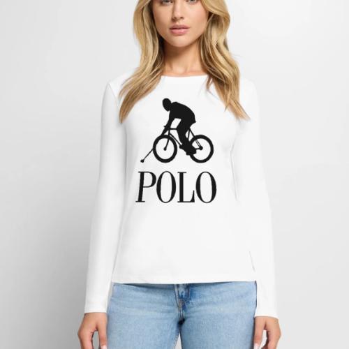 bike polo - Women's Premium Slim Fit Long Sleeve T-Shirt