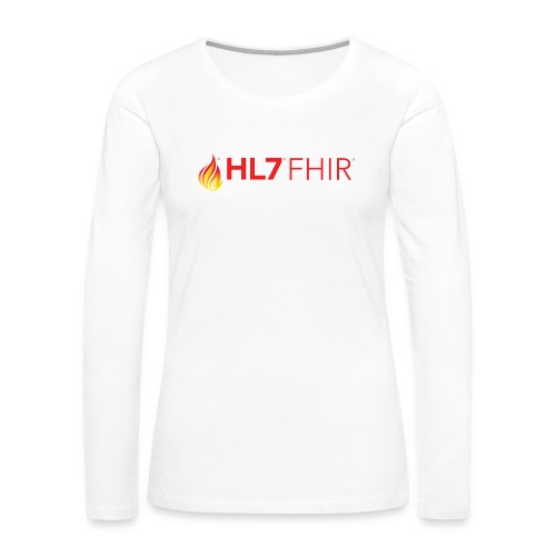 HL7 FHIR Logo - Women's Premium Slim Fit Long Sleeve T-Shirt