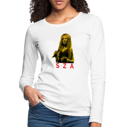 SZA rapper hiphop women lady - Women's Premium Slim Fit Long Sleeve T-Shirt