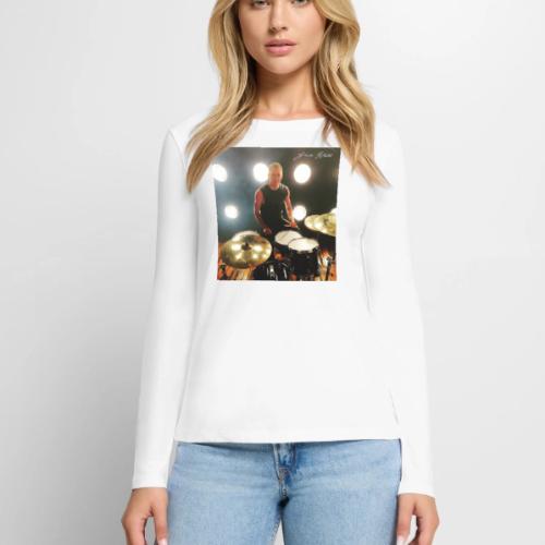 Landon Hall Spotlight Photo - Women's Premium Slim Fit Long Sleeve T-Shirt