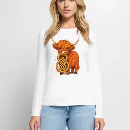 heelan coo - Women's Premium Slim Fit Long Sleeve T-Shirt