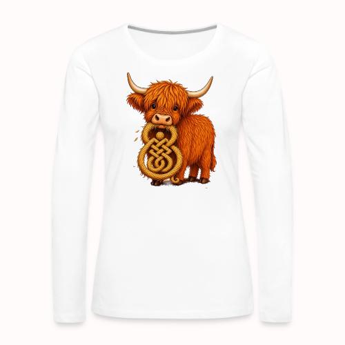 heelan coo - Women's Premium Slim Fit Long Sleeve T-Shirt