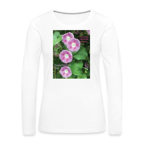 FLOWER POWER 3 - Women's Premium Slim Fit Long Sleeve T-Shirt