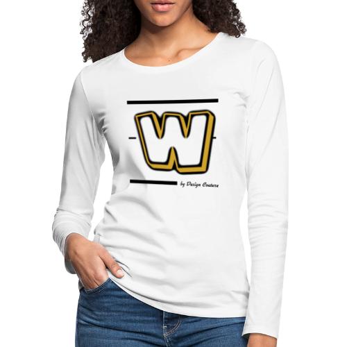 W GOLD - Women's Premium Slim Fit Long Sleeve T-Shirt