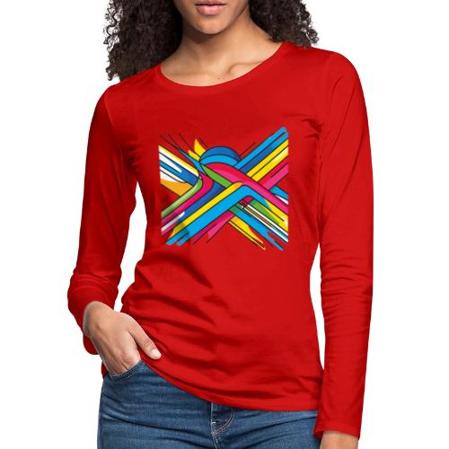 X Color - Women's Premium Slim Fit Long Sleeve T-Shirt