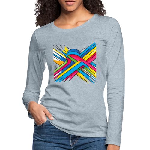 X Color - Women's Premium Slim Fit Long Sleeve T-Shirt